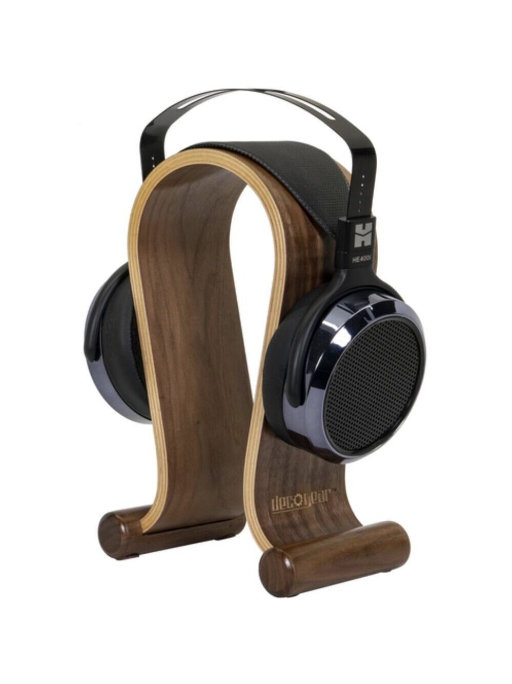 Wooden Headphone Stand Display Tabletop Holder for Headsets (Deco Gear) - Picture 8 of 13